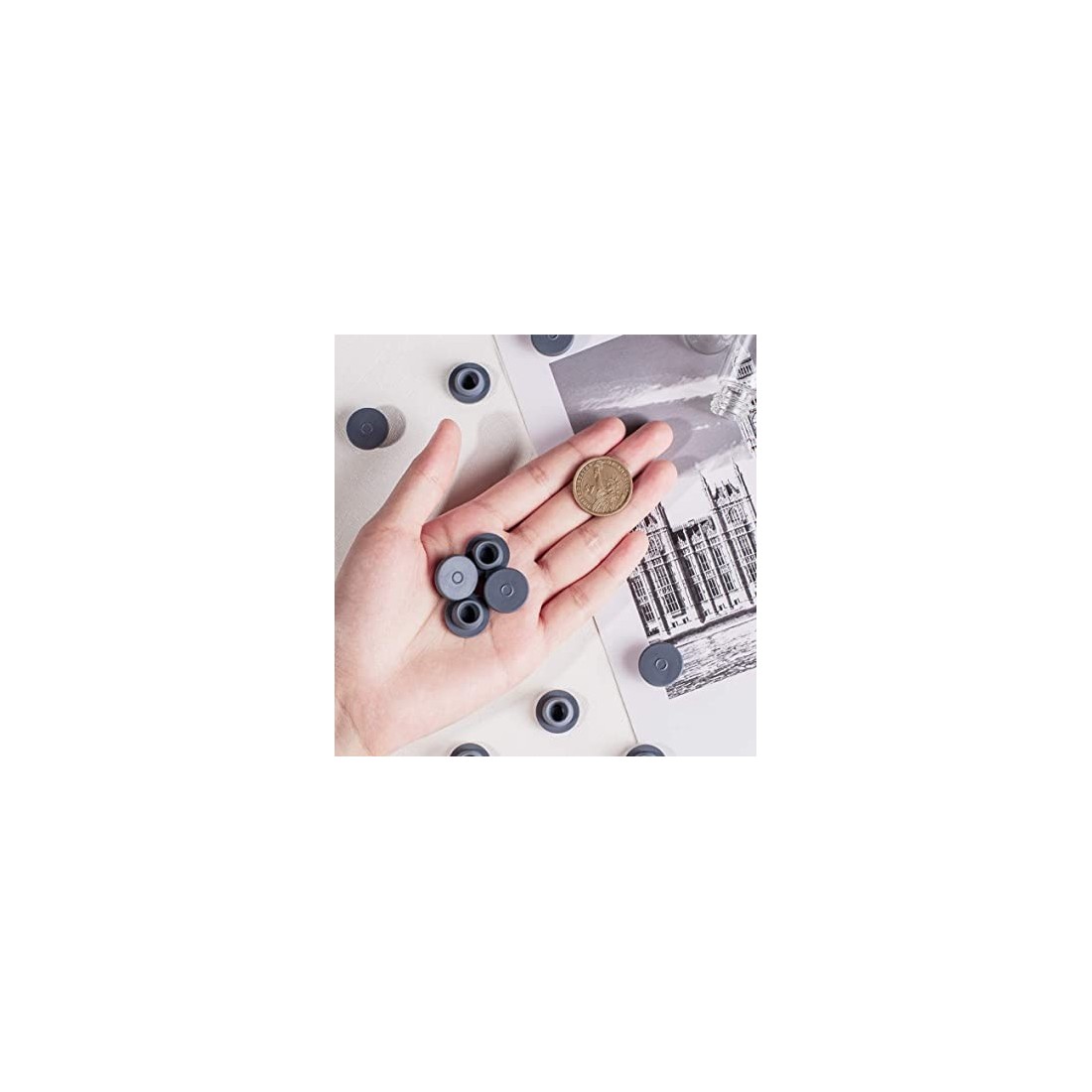 Bouchons Caoutchouc 150pcs pour Culture Champignons