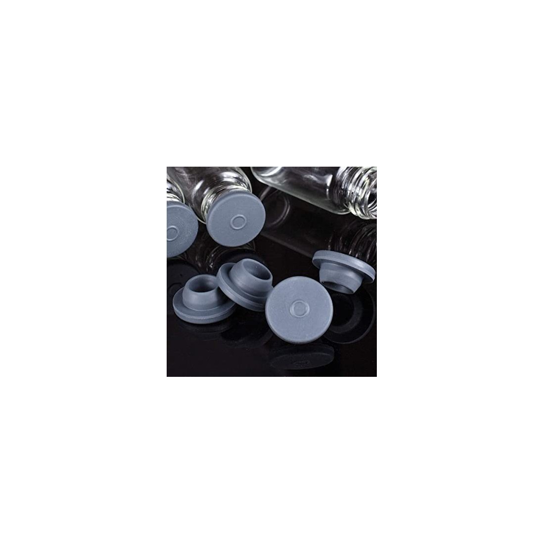 150 Rubber Caps for Vials - Sterile Mushroom Cultivation