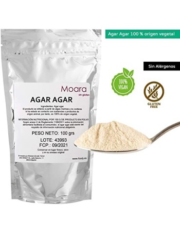 Polvere di Agar Agar 100g Vegano | Texture Perfetta e Naturale 2