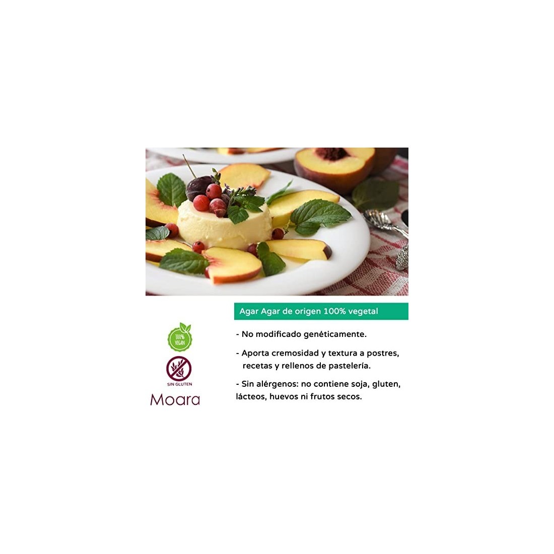 Polvere di Agar Agar 100g Vegano | Texture Perfetta e Naturale