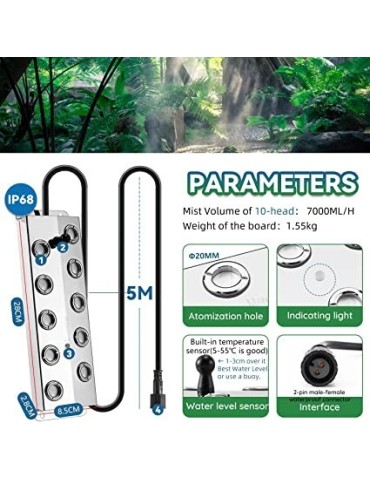 Generatore di Nebbia 10 Teste - Tecnologia Avanzata e... 2