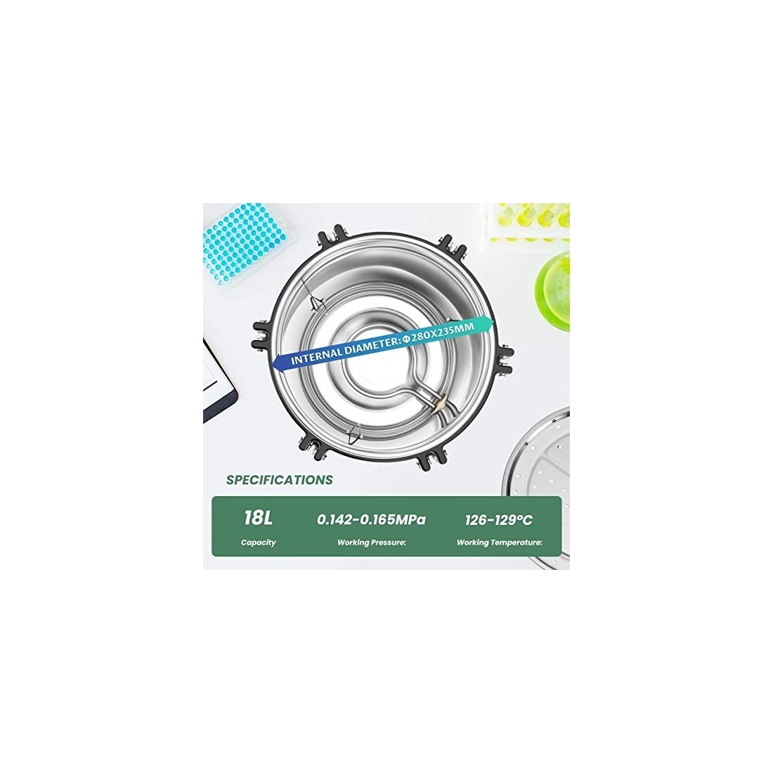 Autoclave Stérilisateur 18L Sécurité & Efficacité