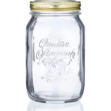 Set of 6 glass jars (1000 ml) with...