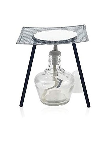 Set Lampada Bruciatore Alcool Supporto Elegante