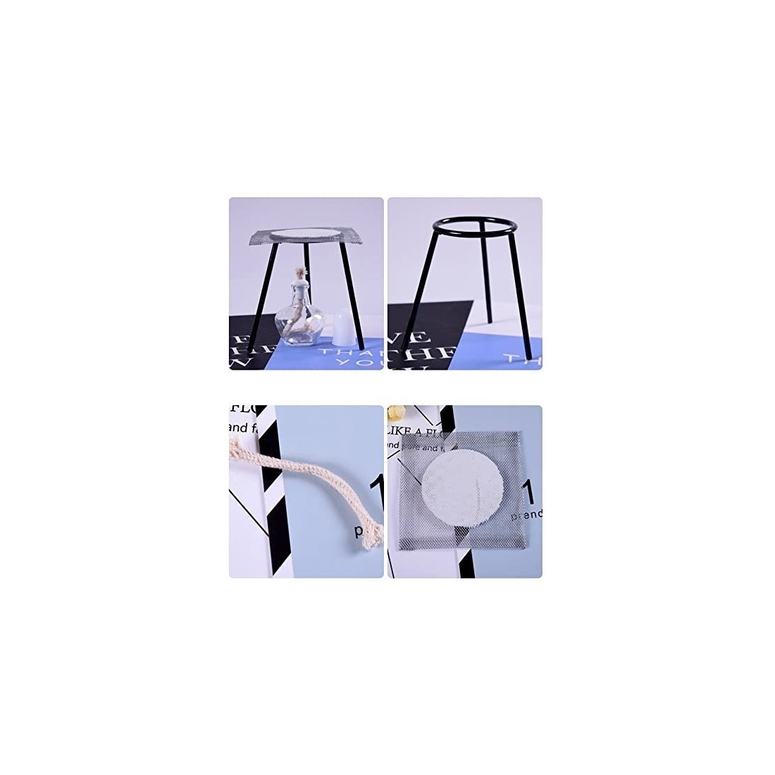 Set Lampada Bruciatore Alcool Supporto Elegante