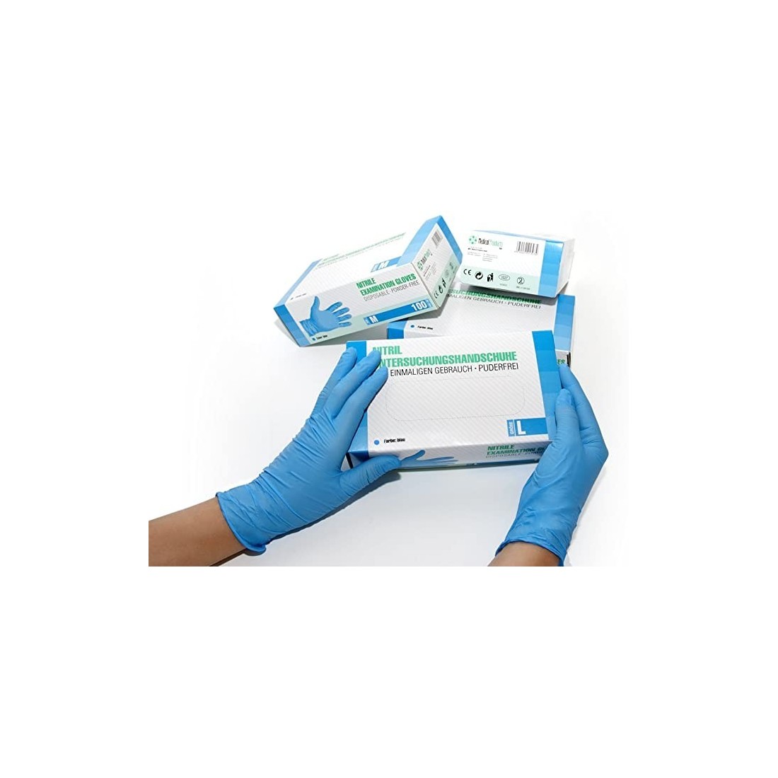 Gants en Nitrile 100 pièces Résistants Doux