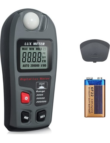 Precision Lux Meter with LCD Screen - Measure Light...