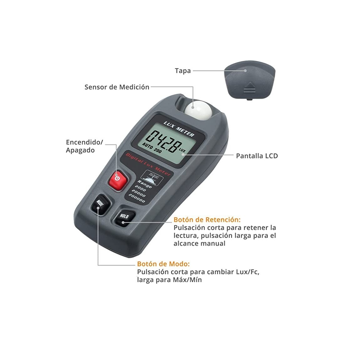 Luxmeter mit LCD-Anzeige – Präzise Lichtmessung
