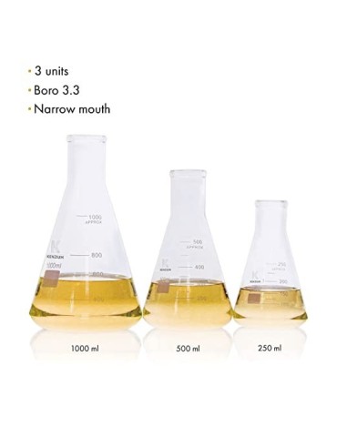 Pack 3 Matrachini Vetro Borosilicato - Precisione e Durata