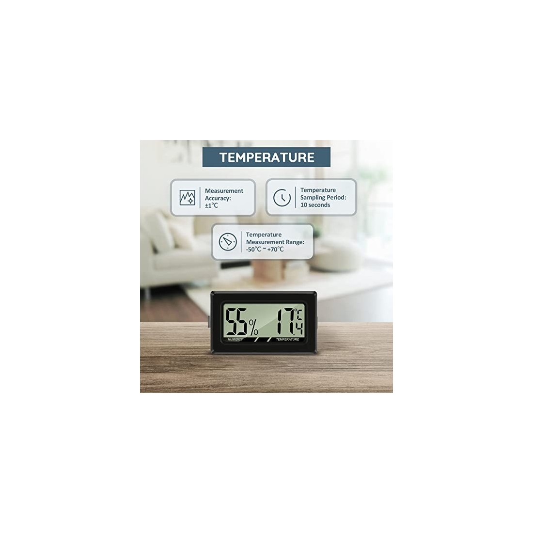Mini Hygrometer Thermometer – Präzise Messungen für...
