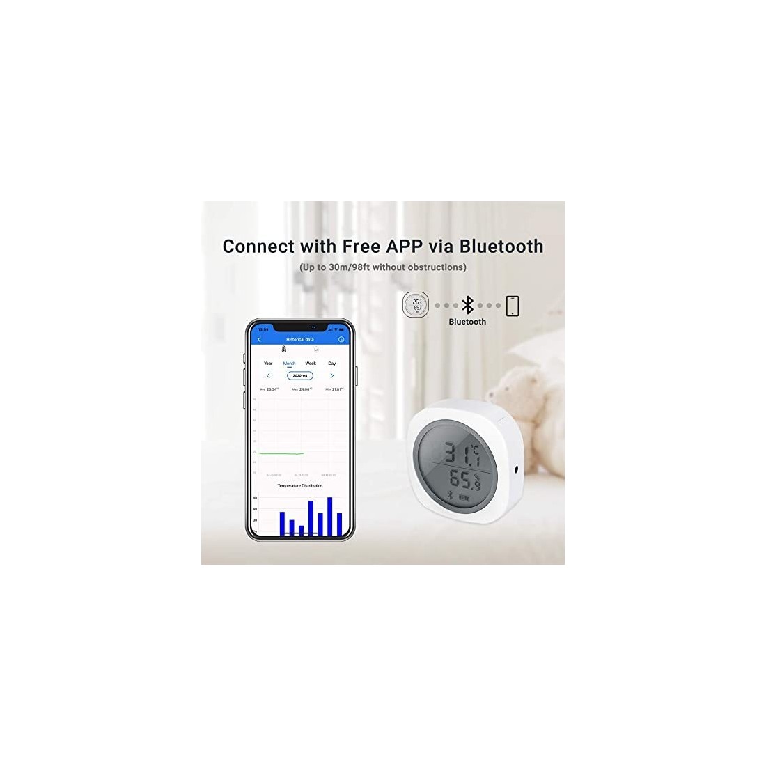 Digital Temp & Humidity Logger - Real-Time Monitoring &...