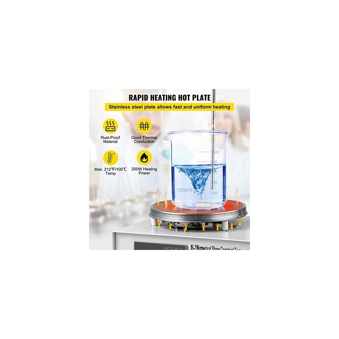 Magnetic Stirrer with Heating Plate - Precision & Efficiency