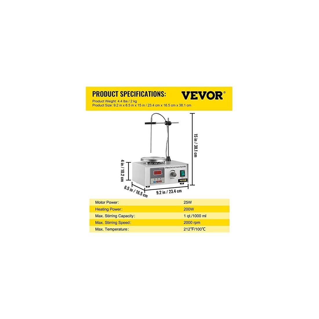 Magnetic Stirrer with Heating Plate - Precision & Efficiency