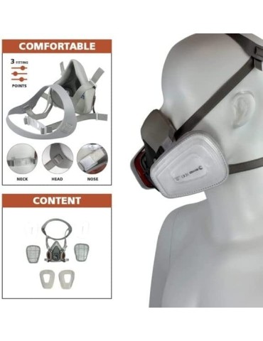 Masque Anti-Poussière RSM - Protection & Confort Maximal 2