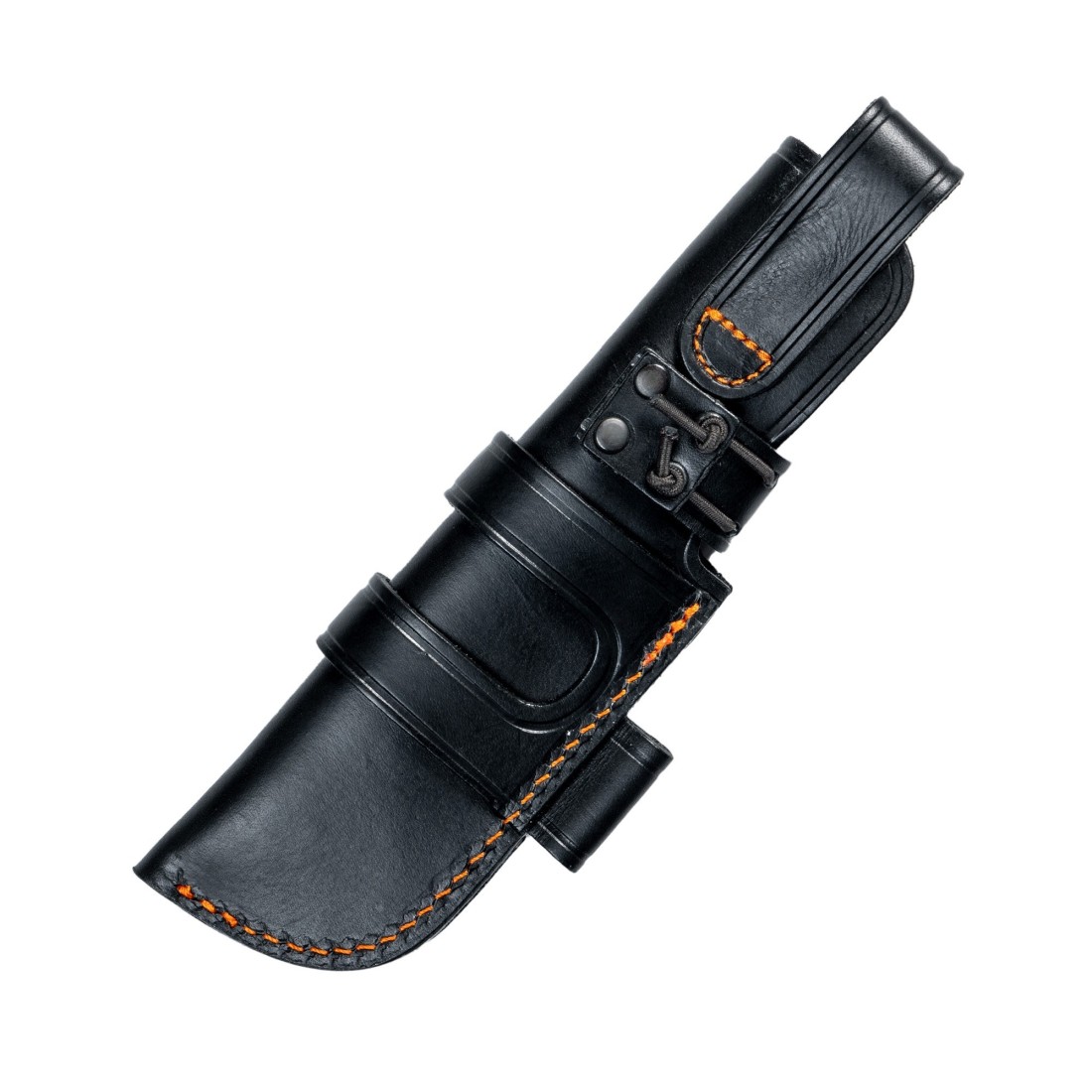 Cuchillo Blackbear Naranja Funda Piel - Artesanal y Duradero