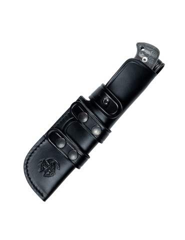 Cuchillo Blackbear Gris Funda Piel | Artesanal y Duradero 2