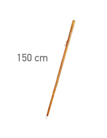 Dark brown cane with spike 150 cm