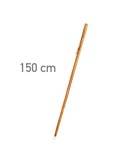 Bastón de castaño oscuro con pincho 150 cm