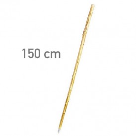 Bastón de castaño claro con pincho 150 cm
