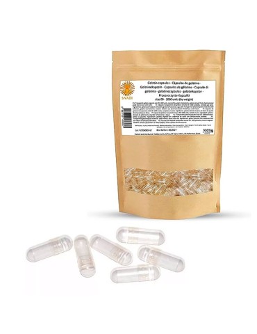Size 00 Empty Gelatin Capsules - 1000pcs Eco-Friendly & Safe