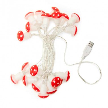 20 LED lights mushroom decoration USB