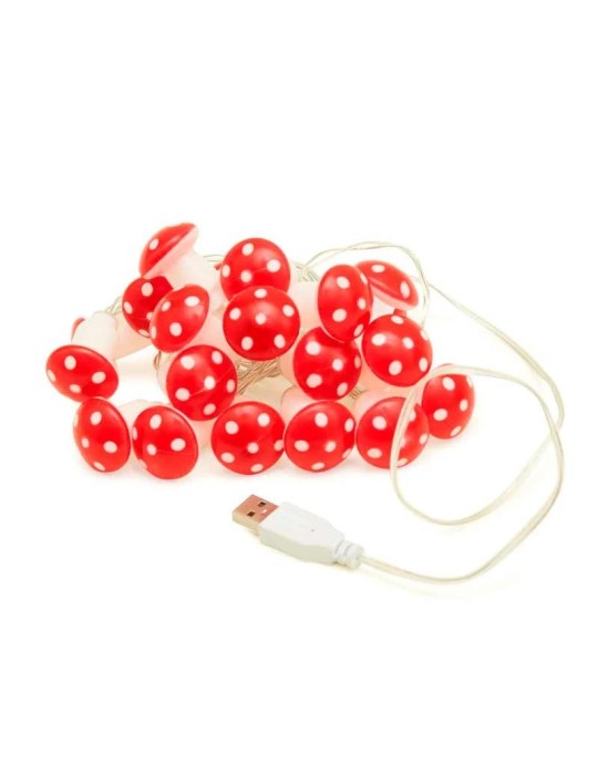 USB LED Mushroom Lights - Set of 20 Magical Units