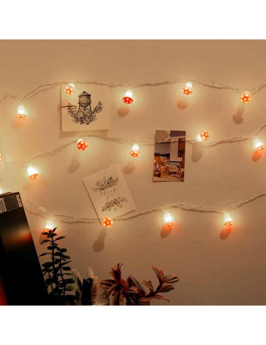 Lampes LED Champignons USB - Lot de 20 Magiques