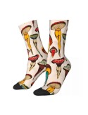 Chaussettes Imprimées Champignons 06 - Design Original...
