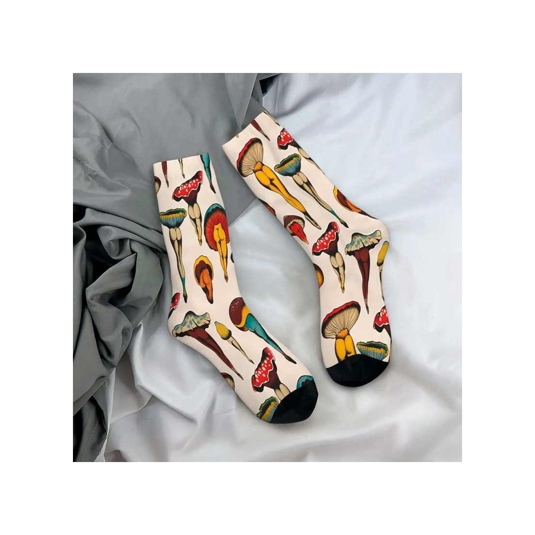 Unique Mushroom Printed Socks 06 | Original Design & Comfort