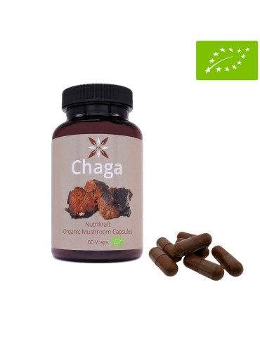 Chaga 60 Kapseln Bio 450 mg - Natürliche Energie &... 2