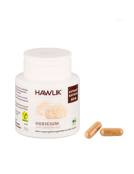 Crinière de Lion HERICIUM 60 Capsules Bio Crinière de Lion HERICIUM 60 Capsules Bio