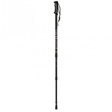 Folding trekking pole ALUMINIUM black