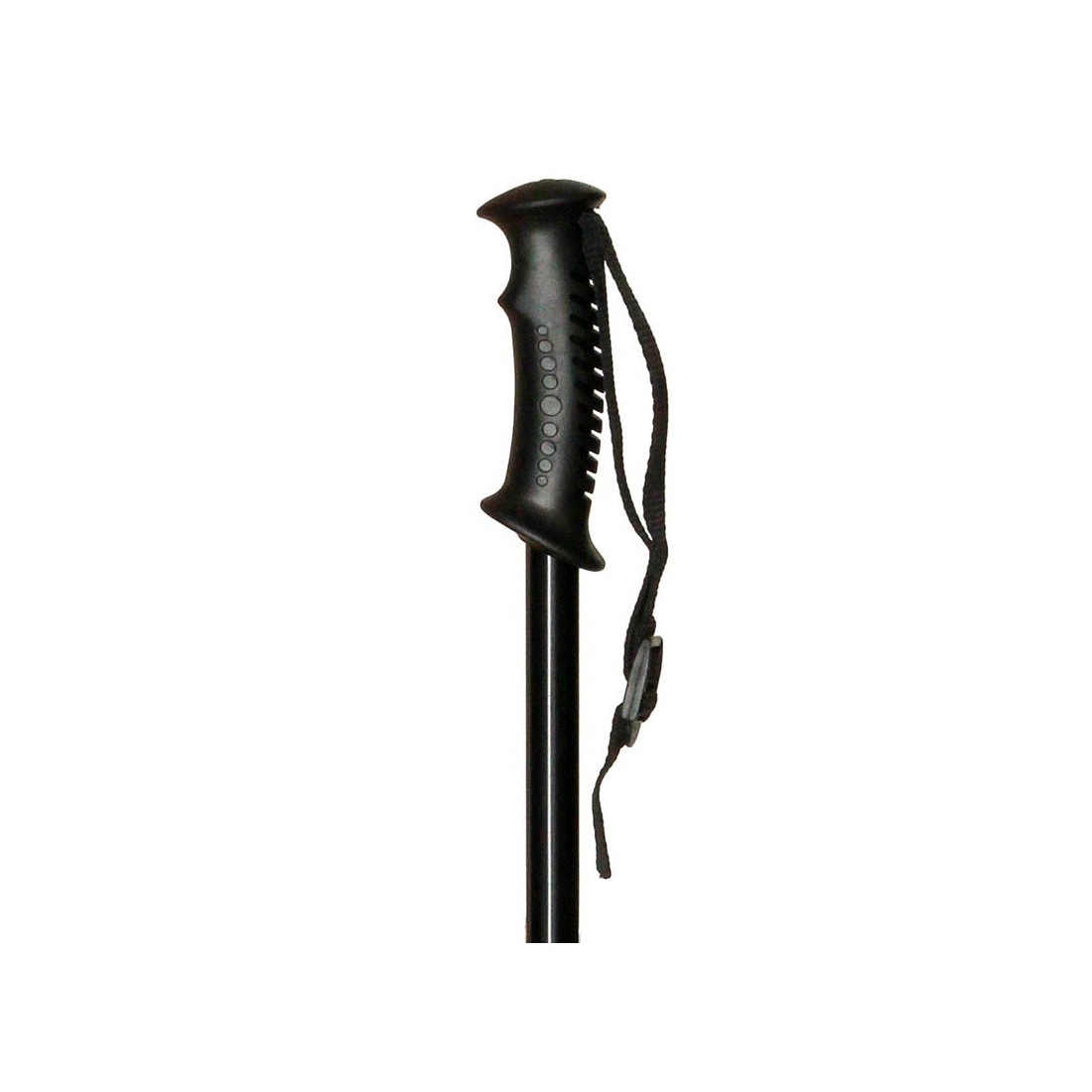 Bastón Trekking Aluminio Plegable Negro