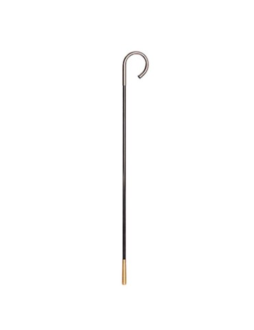 Black Fiber Walking Stick with Brass Ferrule - Stylish &...