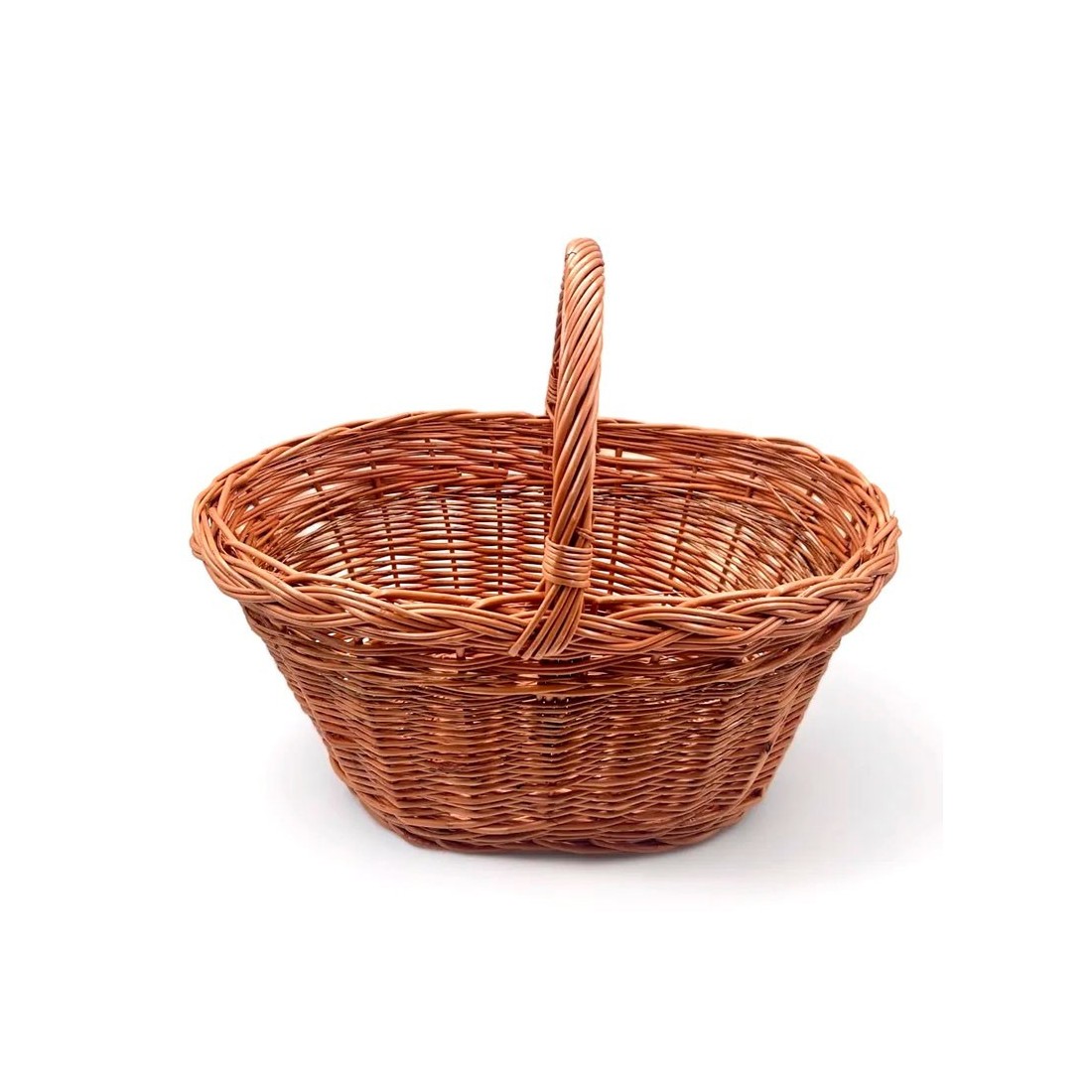 Panier Ovale Tressé en Osier | Élégant & Polyvalent