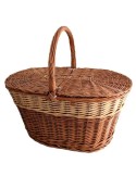 Cesta Mimbre Tapa Ovalada | Recolección Setas Resistente