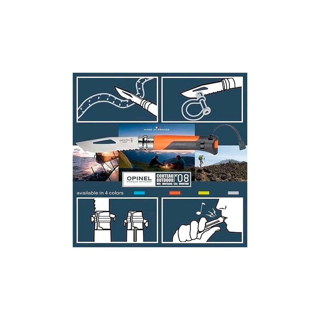 OPINEL Navaja Outdoor naranja