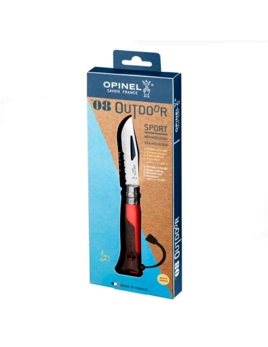 OPINEL Navaja Outdoor Terra-Rosso - Coltello Multiuso...