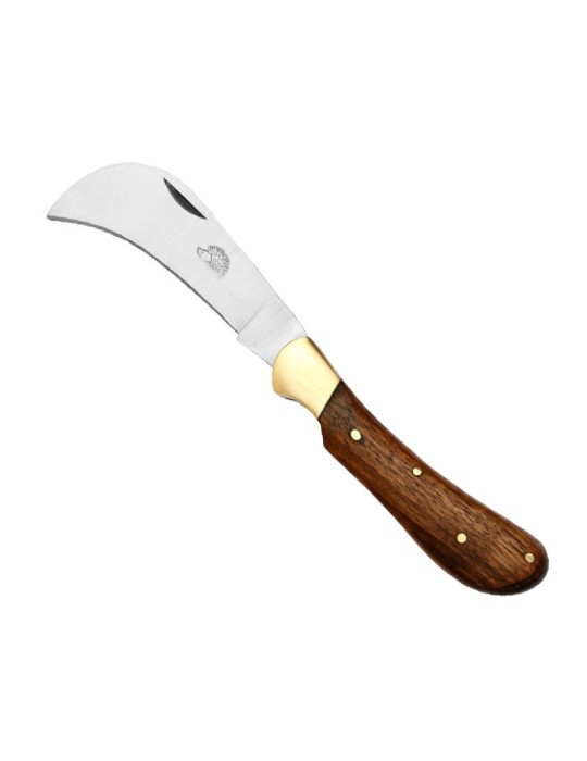Couteau à cran d'arrêt 8cm Laiton Palissandre Couteau à cran d'arrêt 8cm Laiton Palissandre