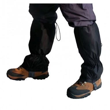 Black nylon gaiters