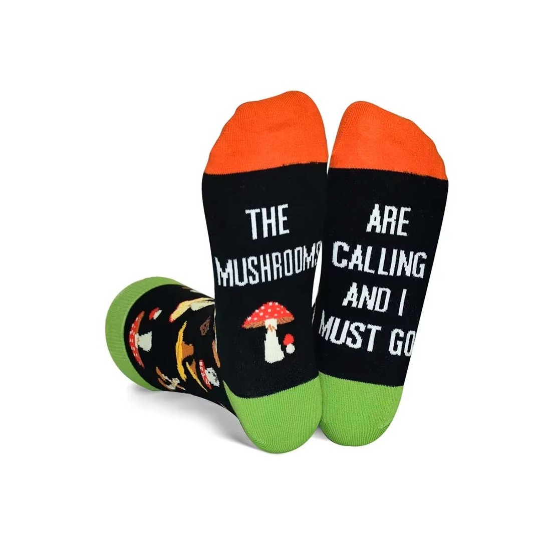 Fungi-print Socks 08 | Unique Mushroom Design | Fun &...