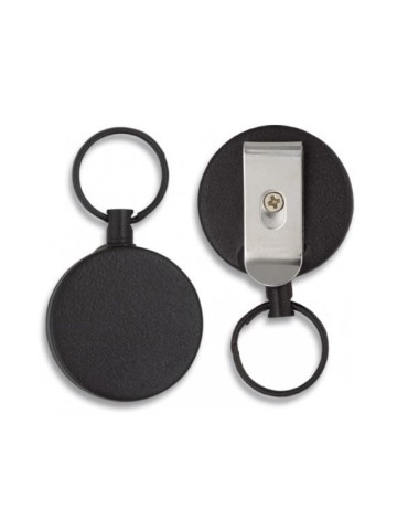 black extendable key ring. 70 cm