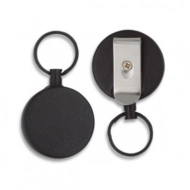 Porte-clés extensible noir. 70 cm