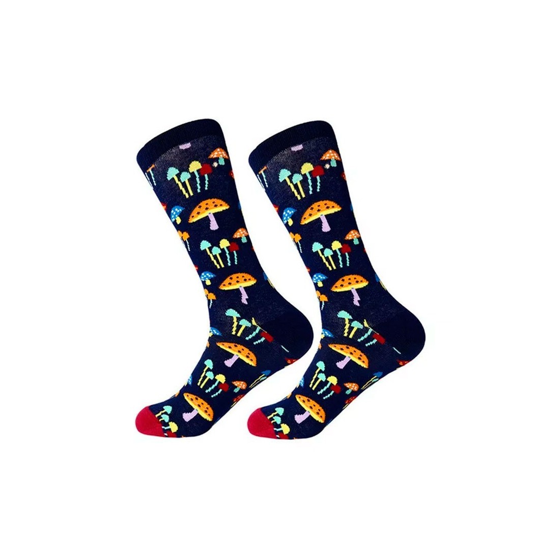 Calzettoni Stampati Funghi - Stile e Comfort Unici Calzettoni Stampati Funghi - Stile e Comfort Unici