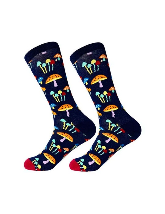 Calzettoni Stampati Funghi - Stile e Comfort Unici Calzettoni Stampati Funghi - Stile e Comfort Unici