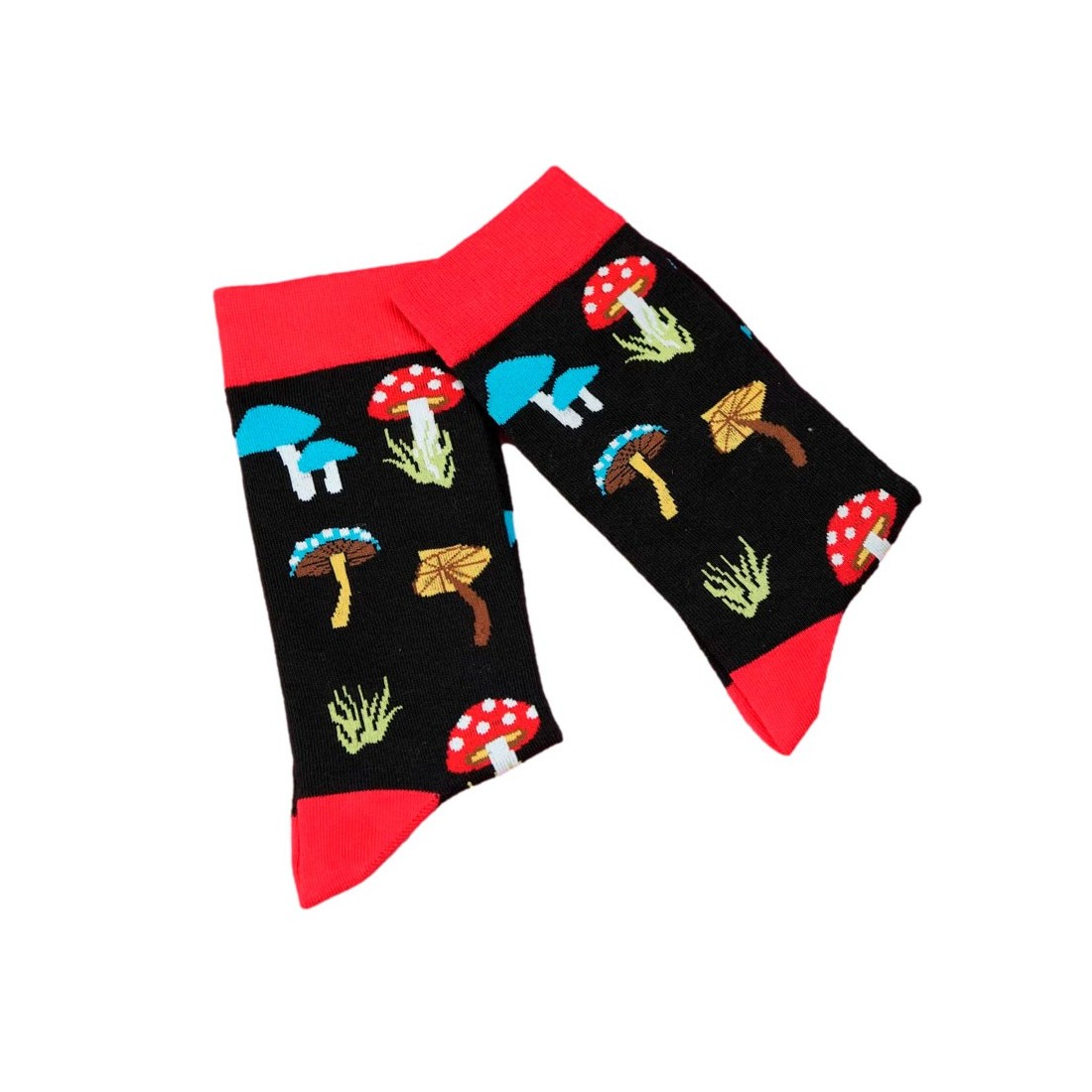 Meias Estampadas de Cogumelos 09 - Compre Agora