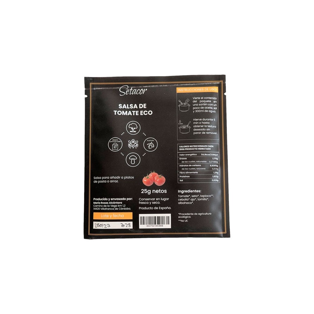 Salsa de Tomate ECO | Sabor Natural y Saludable