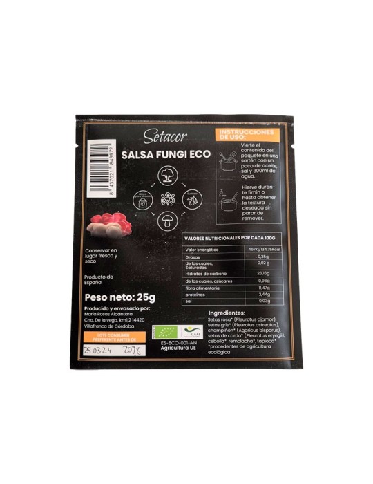 Sauce aux Champignons Roses Bio Gourmet