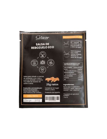 Salsa de Rebozuelos ECO | Sabor Auténtico y Saludable 2