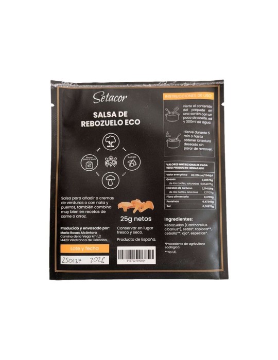 Salsa de Rebozuelos ECO | Sabor Auténtico y Saludable